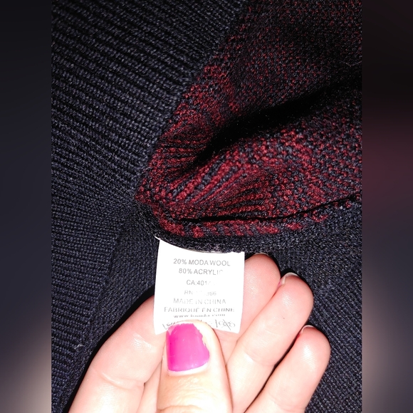 SERGIO LOUIS Mens Wool Blend Quarter Zip Color Block Pullover Sweater Size XL - Picture 3 of 6